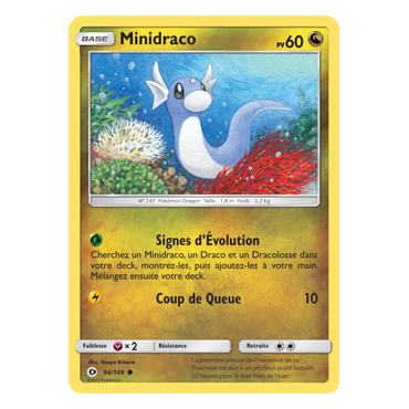 Minidraco 94/149 : Joyau Commune de l'extension Pokémon Soleil et Lune (JCC)