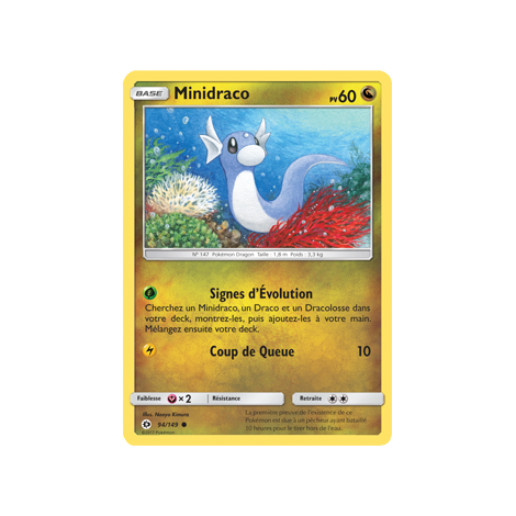 Minidraco 94/149 : Joyau Commune de l'extension Pokémon Soleil et Lune (JCC)