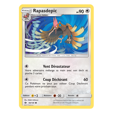 Carte Rapasdepic - Commune de Pokémon Soleil et Lune (JCC) 98/149