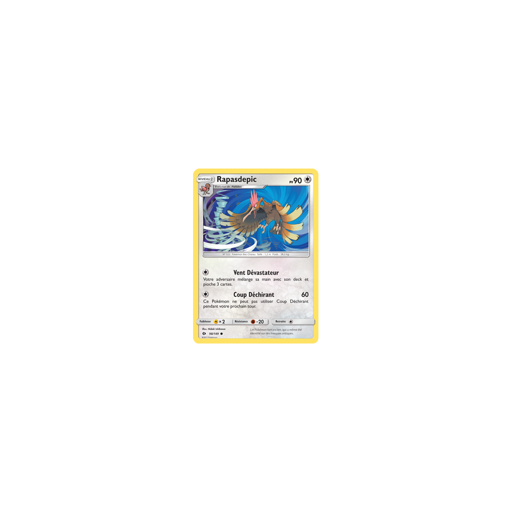 Carte Rapasdepic - Commune de Pokémon Soleil et Lune (JCC) 98/149