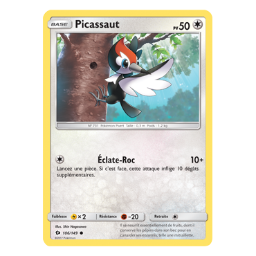 Picassaut 106/149 : Joyau Commune de l'extension Pokémon Soleil et Lune (JCC)