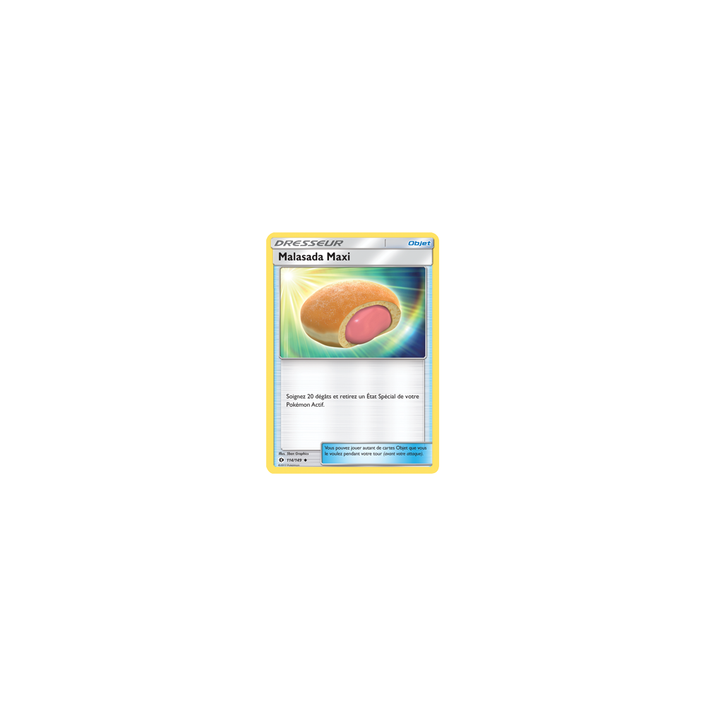 Carte Malasada Maxi - Peu commune de Pokémon Soleil et Lune (JCC) 114/149