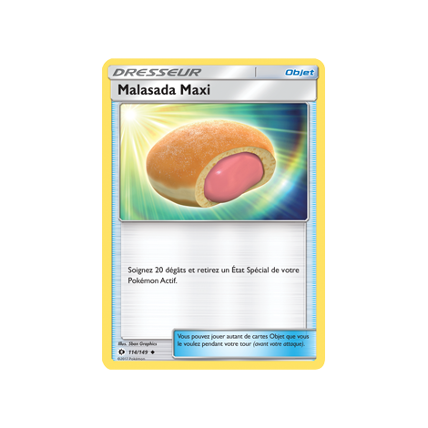 Carte Malasada Maxi - Peu commune de Pokémon Soleil et Lune (JCC) 114/149