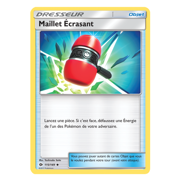 Maillet Écrasant 115/149 : Joyau Peu commune de l'extension Pokémon Soleil et Lune (JCC)