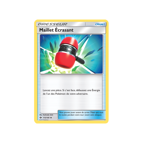 Maillet Écrasant 115/149 : Joyau Peu commune de l'extension Pokémon Soleil et Lune (JCC)