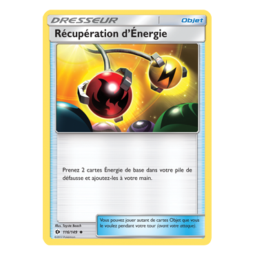 Découvrez Récupération d'Énergie, carte Peu commune de la série Soleil et Lune (JCC)