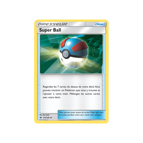 Super Ball 119/149 : Joyau Peu commune de l'extension Pokémon Soleil et Lune (JCC)