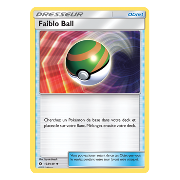 Découvrez Faiblo Ball, carte Peu commune de la série Soleil et Lune (JCC)