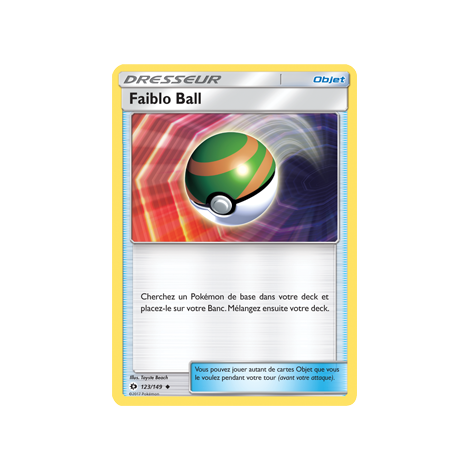 Découvrez Faiblo Ball, carte Peu commune de la série Soleil et Lune (JCC)