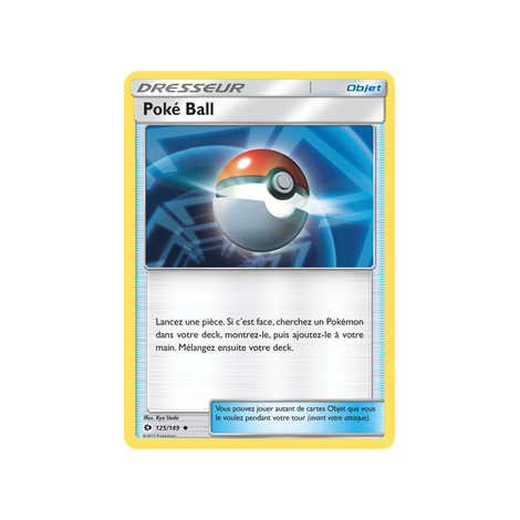 Carte Poké Ball - Peu commune de Pokémon Soleil et Lune (JCC) 125/149