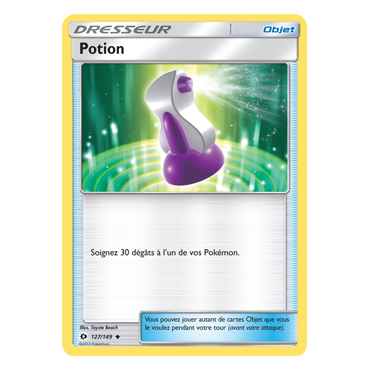 Carte Potion - Peu commune de Pokémon Soleil et Lune (JCC) 127/149