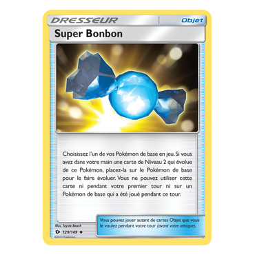 Carte Super Bonbon - Peu commune de Pokémon Soleil et Lune (JCC) 129/149