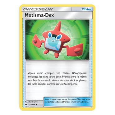 Carte Motisma-Dex - Peu commune de Pokémon Soleil et Lune (JCC) 131/149