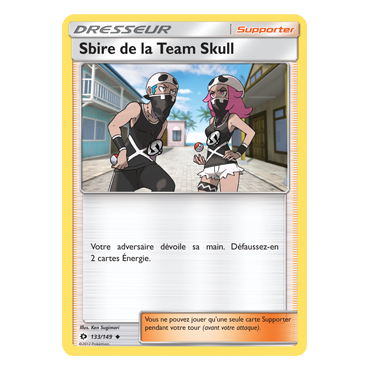 Carte Sbire de la Team Skull - Peu commune de Pokémon Soleil et Lune (JCC) 133/149