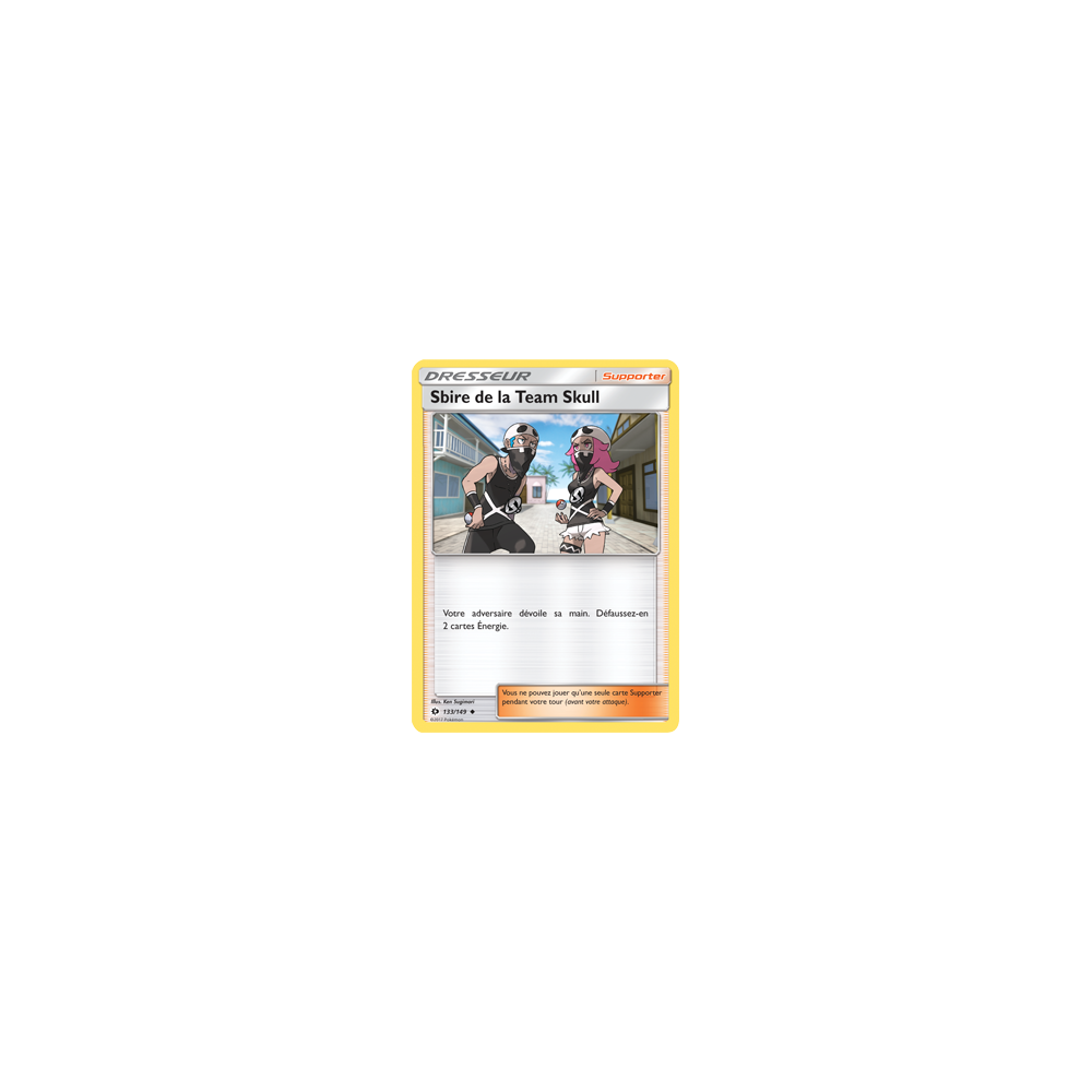 Carte Sbire de la Team Skull - Peu commune de Pokémon Soleil et Lune (JCC) 133/149