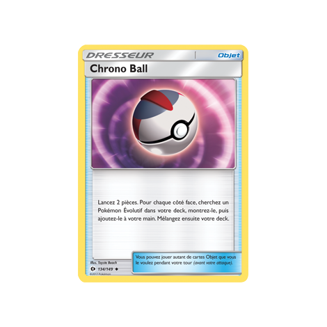 Chrono Ball 134/149 : Joyau Peu commune de l'extension Pokémon Soleil et Lune (JCC)