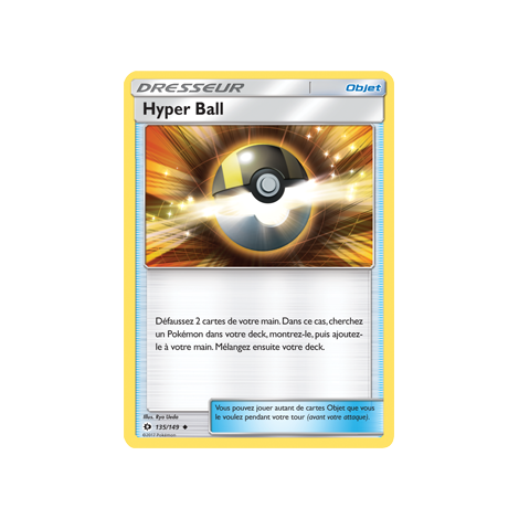 Hyper Ball 135/149 : Joyau Peu commune de l'extension Pokémon Soleil et Lune (JCC)