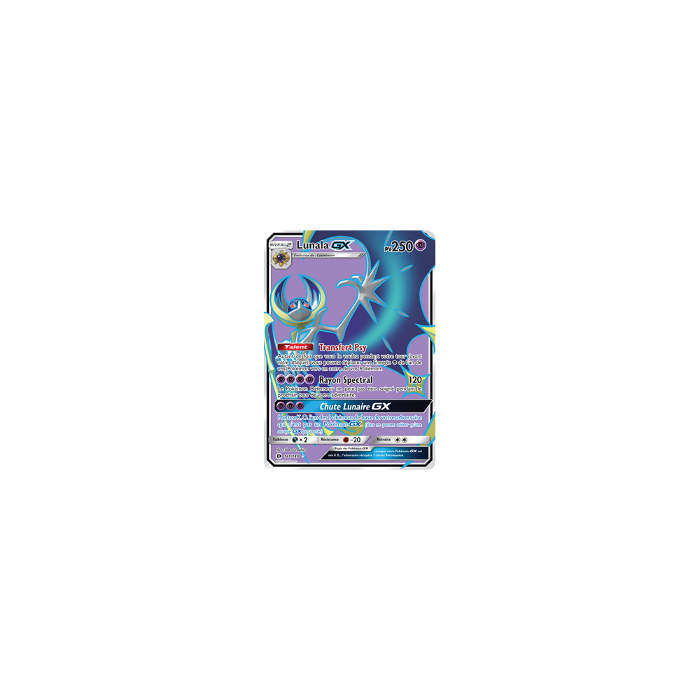 Lunala 141/149 : Joyau Ultra rare de l'extension Pokémon Soleil et Lune (JCC)