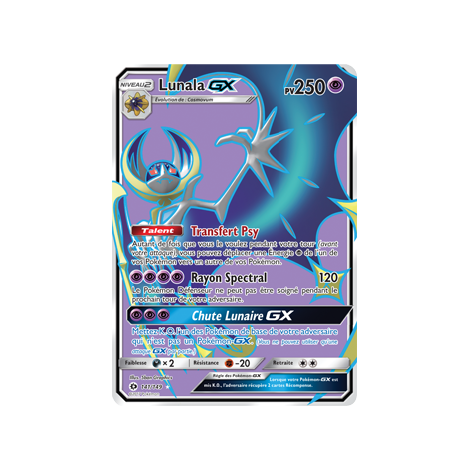 Lunala 141/149 : Joyau Ultra rare de l'extension Pokémon Soleil et Lune (JCC)