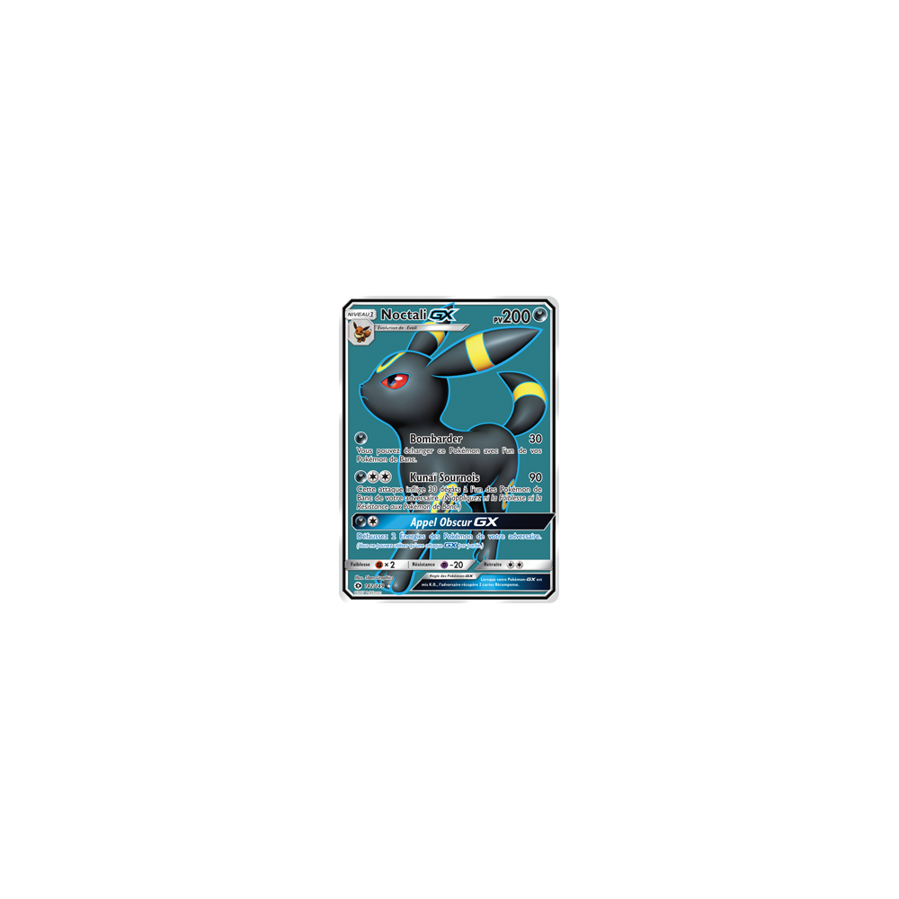 Carte Noctali - Ultra rare de Pokémon Soleil et Lune (JCC) 142/149