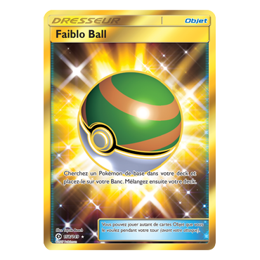 Faiblo Ball 158/149 : Joyau Holographique rare de l'extension Pokémon Soleil et Lune (JCC)