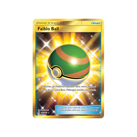 Faiblo Ball 158/149 : Joyau Holographique rare de l'extension Pokémon Soleil et Lune (JCC)