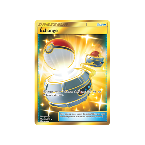 Échange 160/149 : Joyau Holographique rare de l'extension Pokémon Soleil et Lune (JCC)