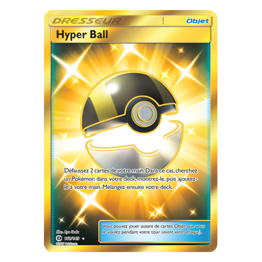 Carte Hyper Ball - Holographique rare de Pokémon Soleil et Lune (JCC) 161/149