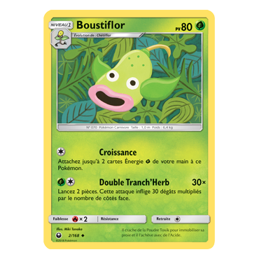 Découvrez Boustiflor, carte Peu commune de la série Tempête Céleste