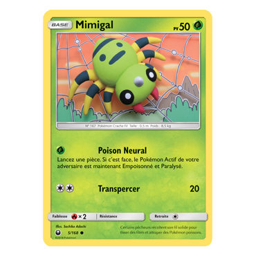 Mimigal 5/168 : Joyau Commune de l'extension Pokémon Tempête Céleste