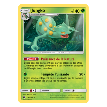 Découvrez Jungko, carte Rare de la série Tempête Céleste