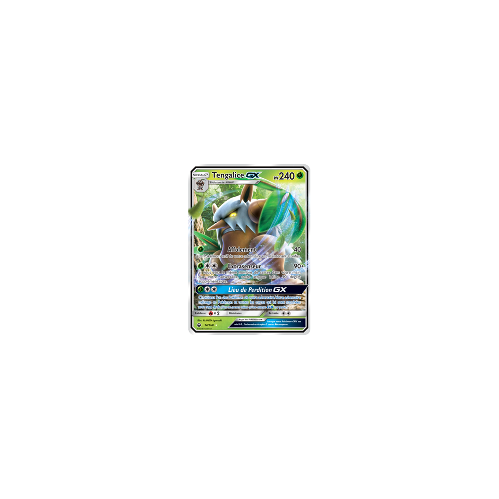 Carte Tengalice - Holographique rare GX de Pokémon Tempête Céleste 14/168