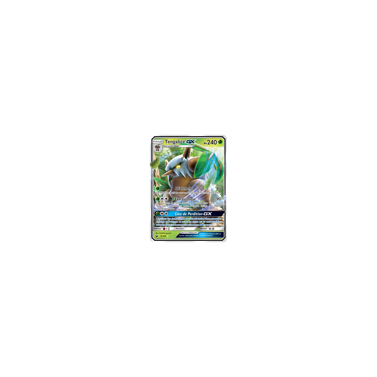 Carte Tengalice - Holographique rare GX de Pokémon Tempête Céleste 14/168