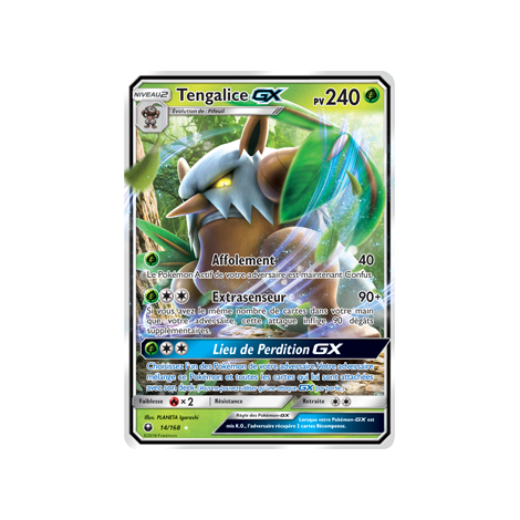 Carte Tengalice - Holographique rare GX de Pokémon Tempête Céleste 14/168