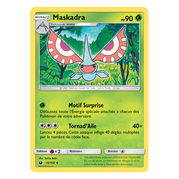 Carte Maskadra - Peu commune de Pokémon Tempête Céleste 16/168