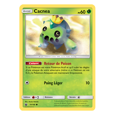 Découvrez Cacnea, carte Commune de la série Tempête Céleste