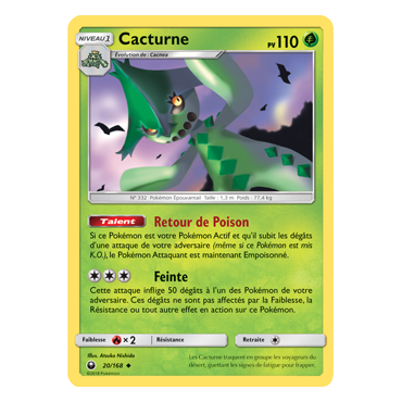 Découvrez Cacturne, carte Peu commune de la série Tempête Céleste