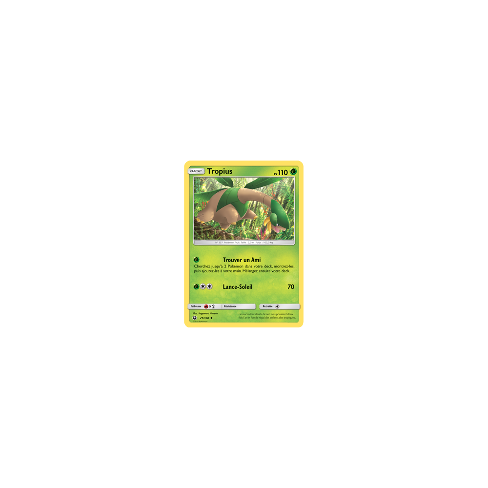 Carte Tropius - Peu commune de Pokémon Tempête Céleste 21/168