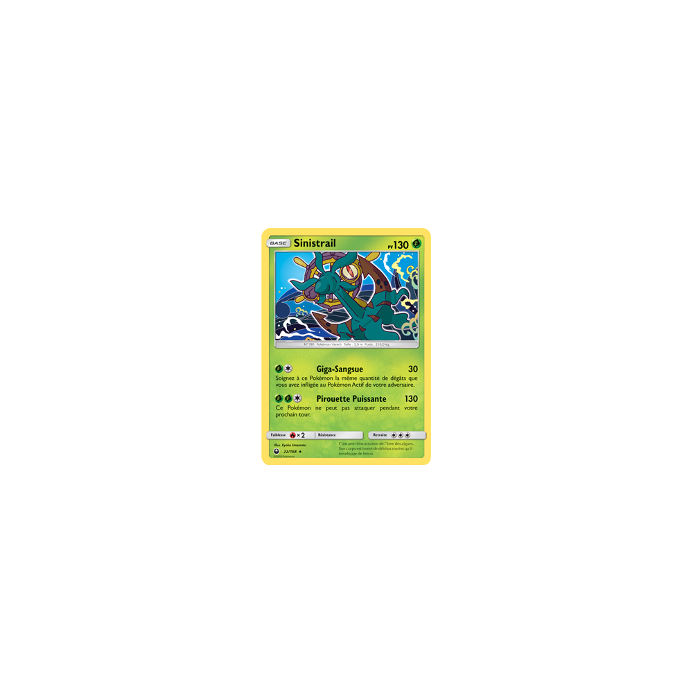 Carte Sinistrail - Rare de Pokémon Tempête Céleste 22/168