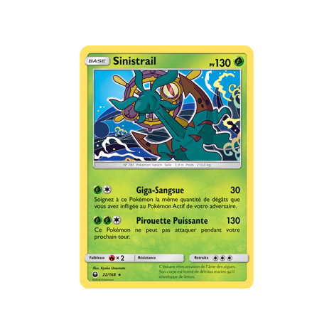 Carte Sinistrail - Rare de Pokémon Tempête Céleste 22/168