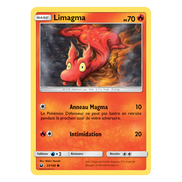 Limagma 23/168 : Joyau Commune de l'extension Pokémon Tempête Céleste