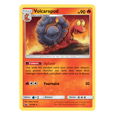 Carte Volcaropod - Rare de Pokémon Tempête Céleste 24/168