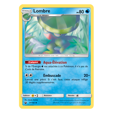 Découvrez Lombre, carte Peu commune de la série Tempête Céleste