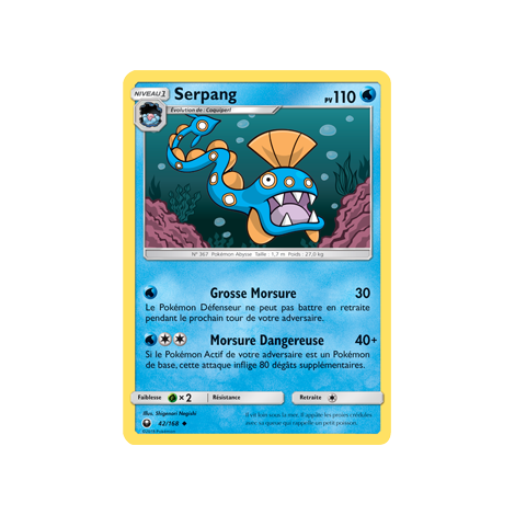 Serpang 42/168 : Joyau Peu commune de l'extension Pokémon Tempête Céleste