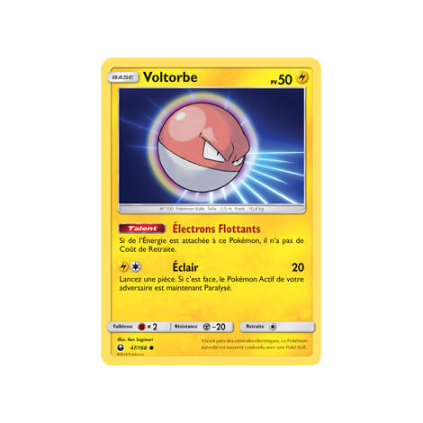 Carte Voltorbe - Commune de Pokémon Tempête Céleste 47/168