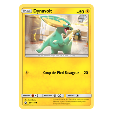 Carte Dynavolt - Commune de Pokémon Tempête Céleste 51/168