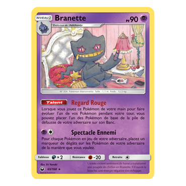 Carte Branette - Rare de Pokémon Tempête Céleste 65/168