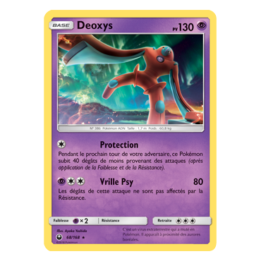 Carte Deoxys - Rare de Pokémon Tempête Céleste 68/168