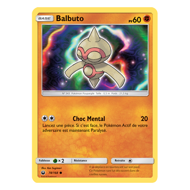 Carte Balbuto - Commune de Pokémon Tempête Céleste 78/168