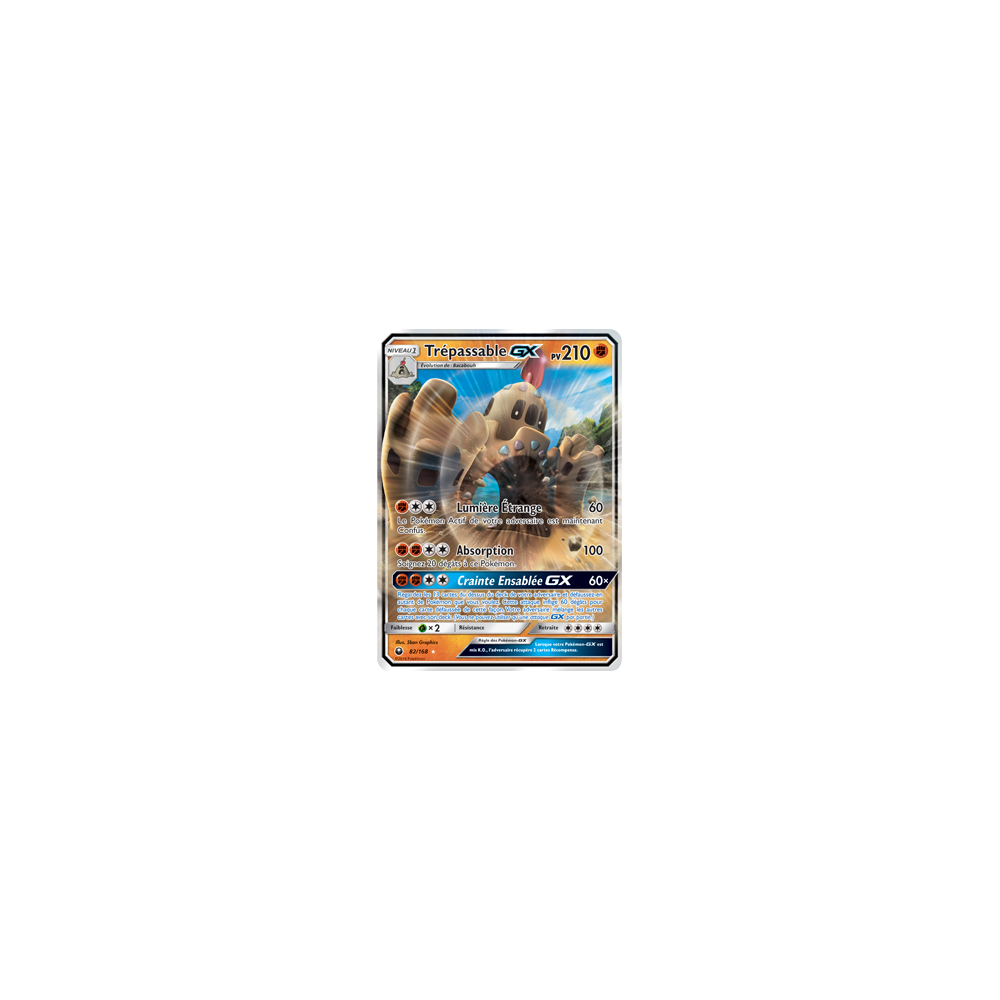 Trépassable 82/168 : Joyau Holographique rare GX de l'extension Pokémon Tempête Céleste